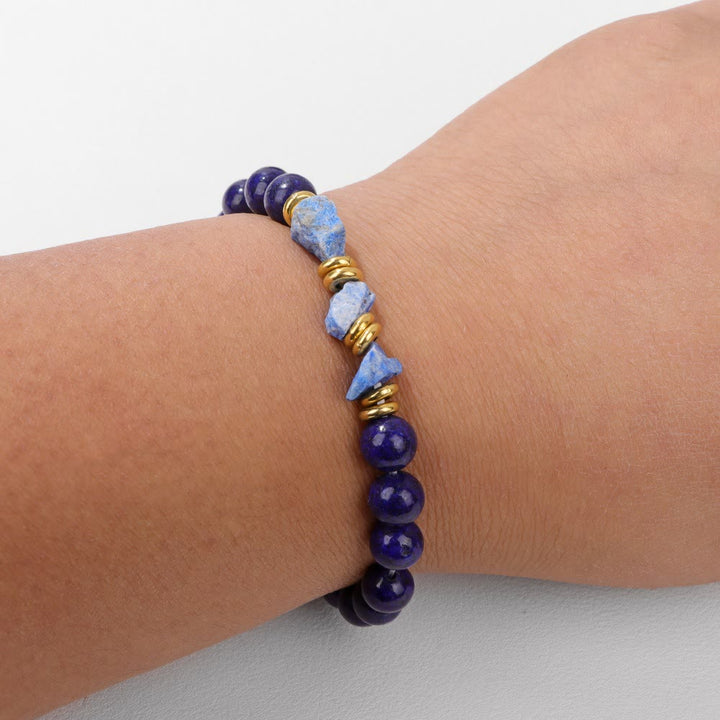 Olivenorma Natural Rough Gemstone Beaded Bracelet - image 7