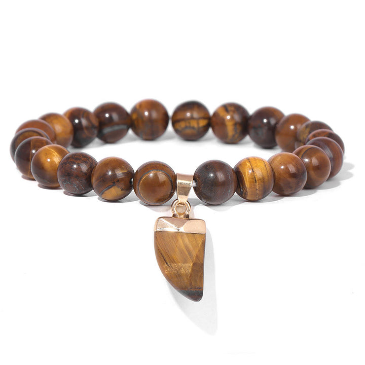 Olivenorma Natural Stone Polish Round Beaded Healing Bracelet  - Tiger Eye - image 13