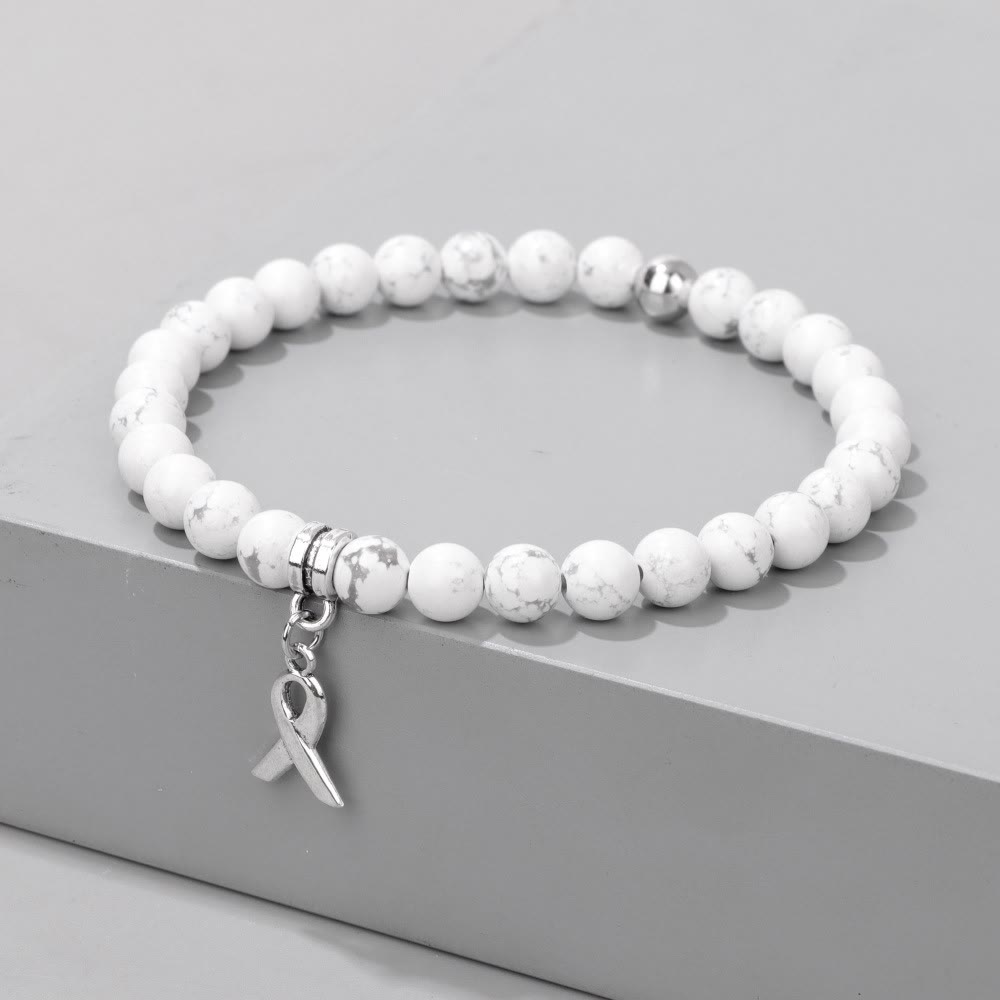 Olivenorma Ribbon Charm Natural Gemstone Beaded Lucky Bracelet - image 21
