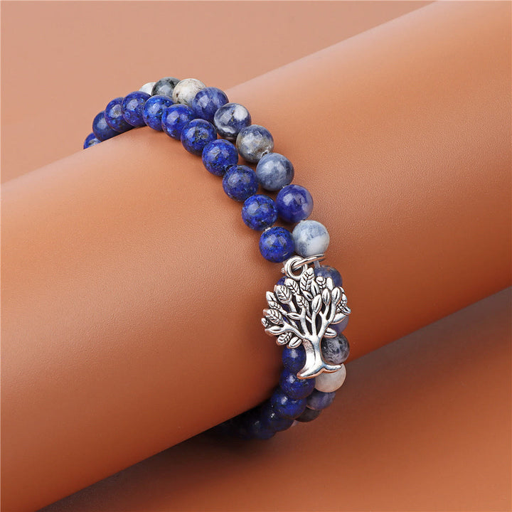 Olivenorma Tree of Life Gemstone Double Layer Bracelet - image 12