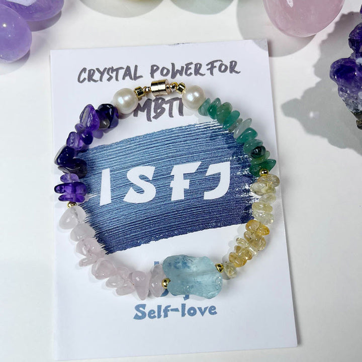 Olivenorma Natural Crystal MBTI Gem Personality Bracelet - ISFJ - image 5