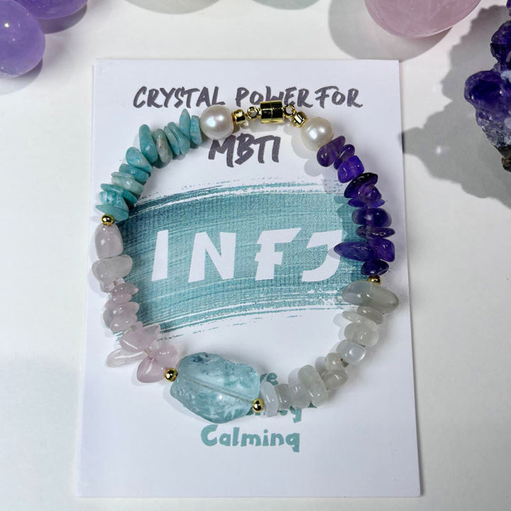 Olivenorma Natural Crystal MBTI Gem Personality Bracelet - INFJ - image 15