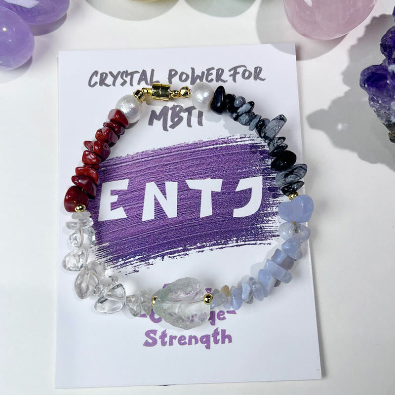 Olivenorma Natural Crystal MBTI Gem Personality Bracelet - ENTJ - image 2