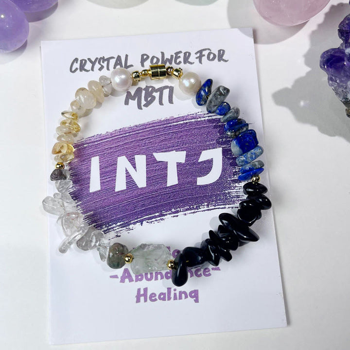 Olivenorma Natural Crystal MBTI Gem Personality Bracelet - INTJ - image 12