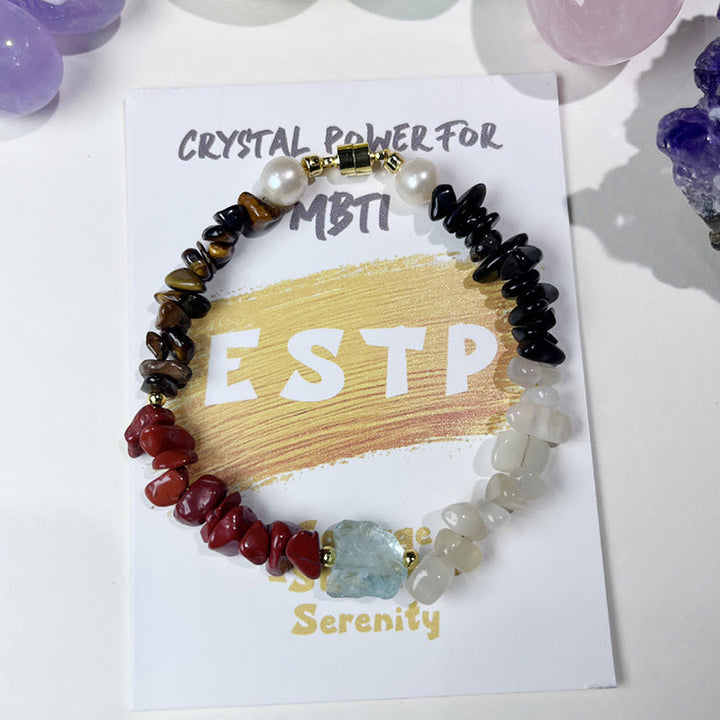 Olivenorma Natural Crystal MBTI Gem Personality Bracelet - ESTP - image 1