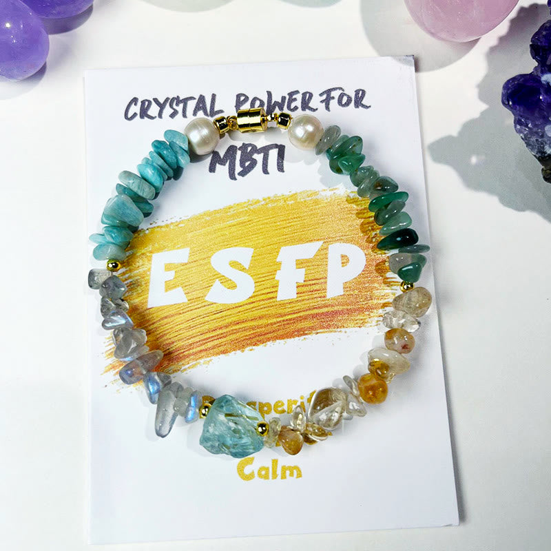 Olivenorma Natural Crystal MBTI Gem Personality Bracelet - ESFP - image 0