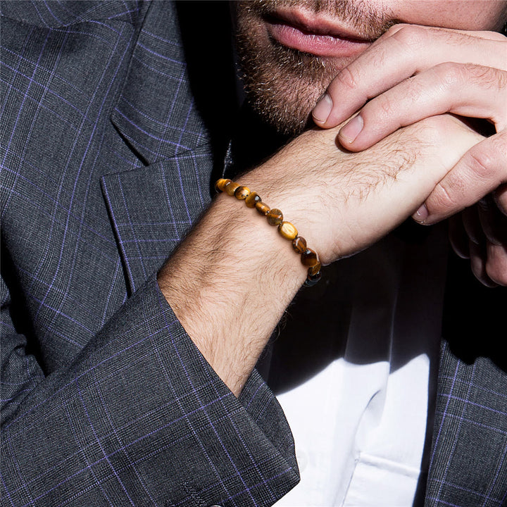 Olivenorma Irregular Gemstone Adjustable Healing Bracelet - image 9