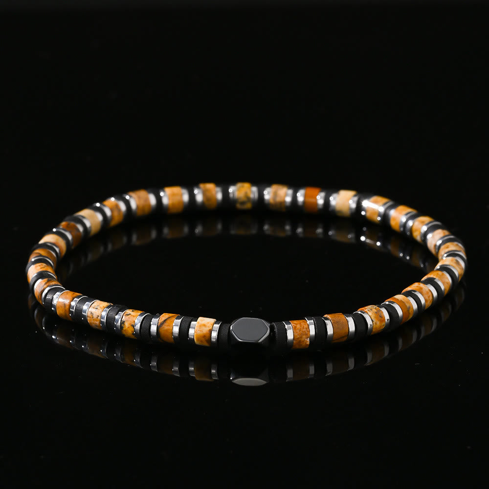 Olivenorma Column Shaped Natural Bronzite Beaded Bracelet - Bronzite - image 0