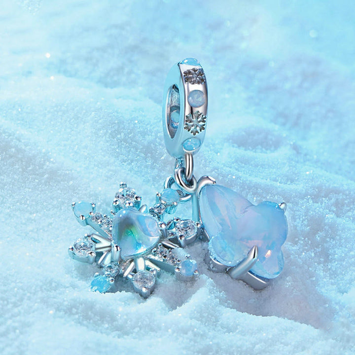 Olivenorma Snowflake Butterfly Opal S925 Silver Choker Necklace - image 3