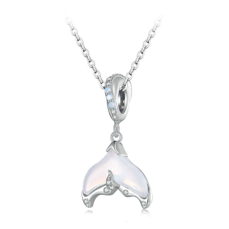 Olivenorma Fish Tail Opal S925 Silver Necklace - Opal - image 0