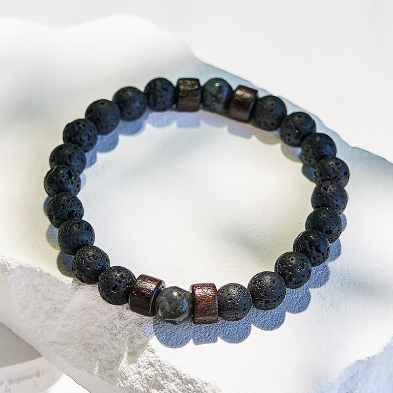 Olivenorma Lava Stone Tiger Eye Beaded Bracelet - image 4