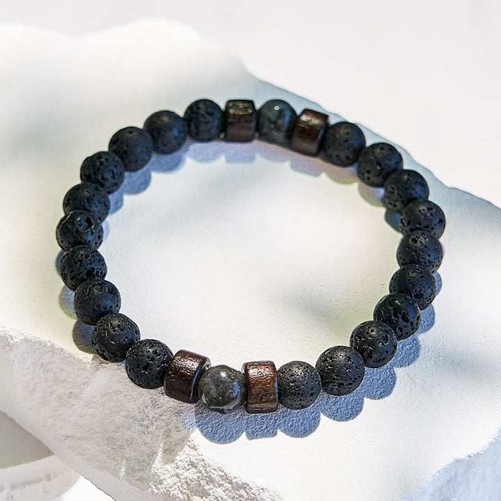 Olivenorma Lava Stone Tiger Eye Beaded Bracelet - image 4