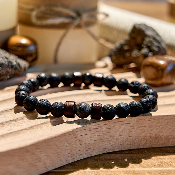 Olivenorma Lava Stone Tiger Eye Beaded Bracelet - image 2