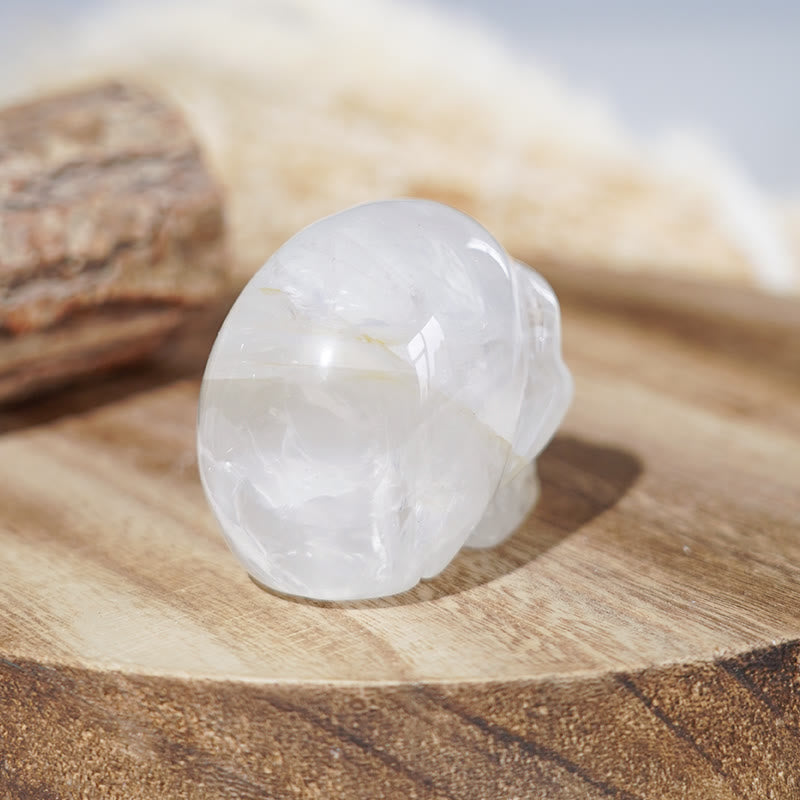 Olivenorma Natural Clear Crystal Gemstone Decoration Crystal Skull - image 4