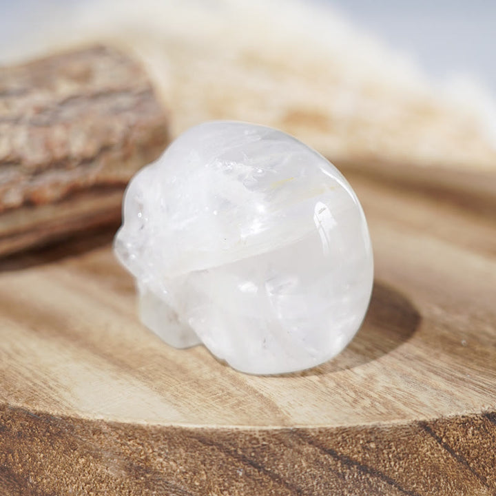 Olivenorma Natural Clear Crystal Gemstone Decoration Crystal Skull - image 5