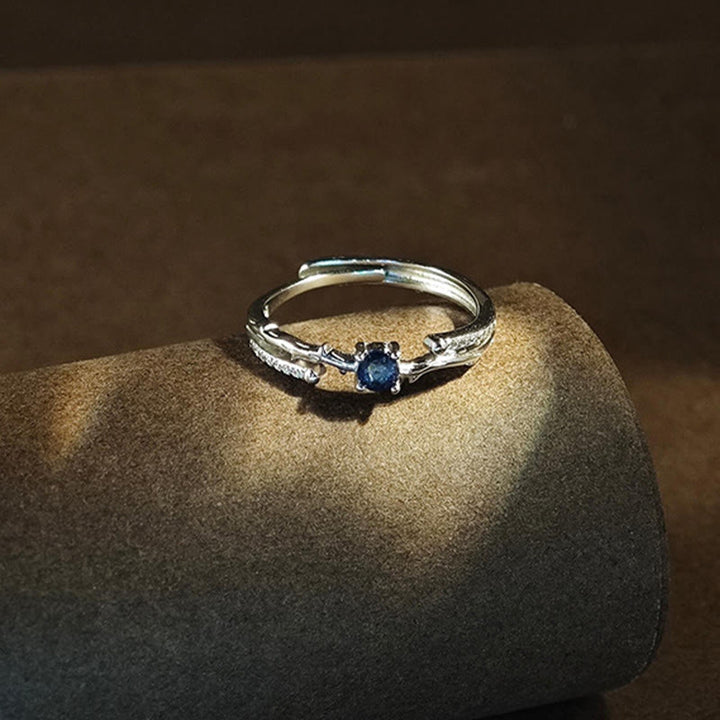 Olivenorma Natural Sapphire Branch Shape Ring - image 4