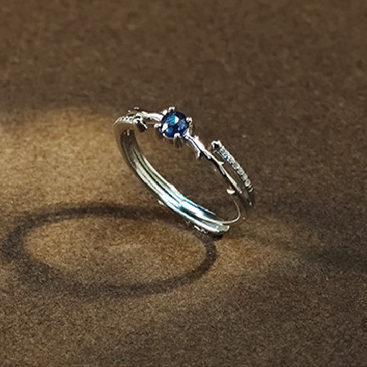 Olivenorma Natural Sapphire Branch Shape Ring - image 6