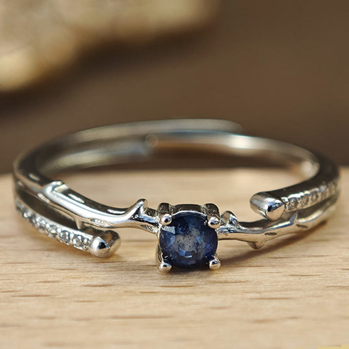 Olivenorma Natural Sapphire Branch Shape Ring - Sapphire - image 0