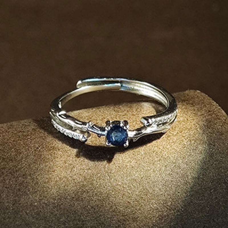 Olivenorma Natural Sapphire Branch Shape Ring - image 7