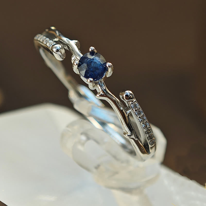 Olivenorma Natural Sapphire Branch Shape Ring - image 2