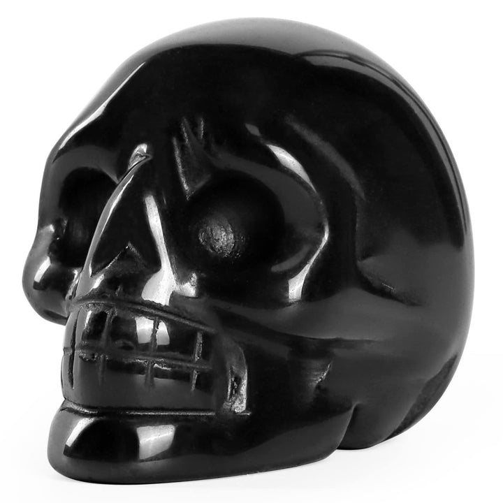 Olivenorma Natural Clear Crystal Gemstone Decoration Crystal Skull - 2inch Obsidian - image 8