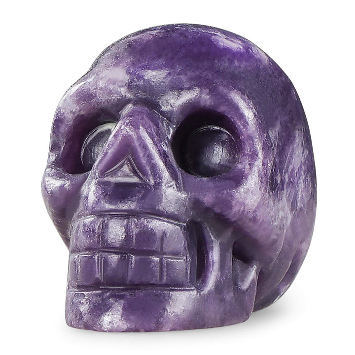 Olivenorma Natural Clear Crystal Gemstone Decoration Crystal Skull - 2inch Charoite - image 17
