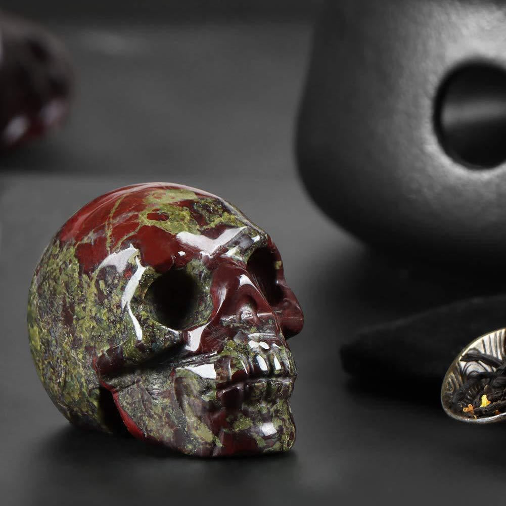 Olivenorma Natural Clear Crystal Gemstone Decoration Crystal Skull - image 14