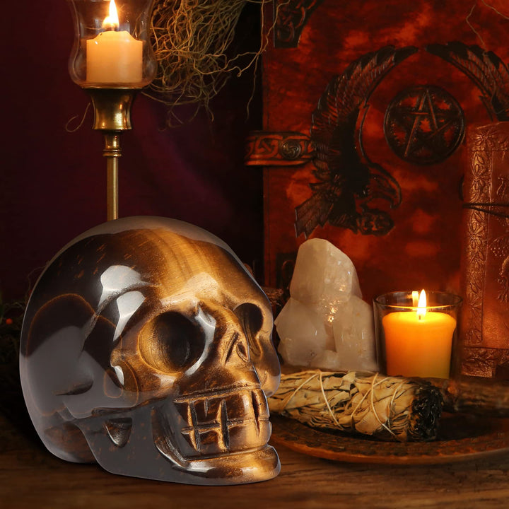 Olivenorma Natural Clear Crystal Gemstone Decoration Crystal Skull - image 10