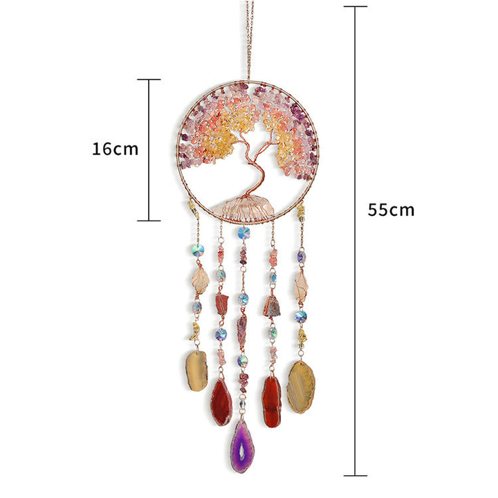 Olivenorma Citrine Fluorite Tree of Life Wind Chime - image 11