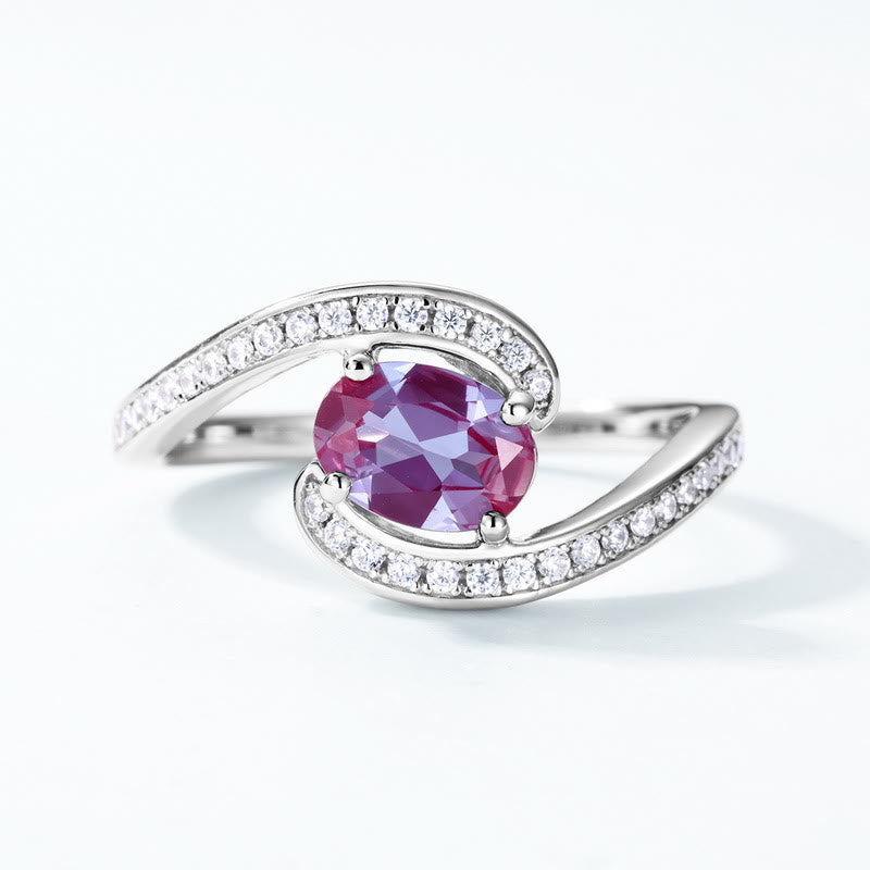 Olivenorma Natural Alexandrite Eye Shaped Ring  - image 2