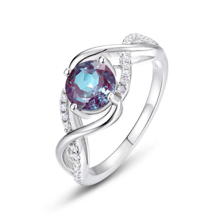 Olivenorma Natural Alexandrite Wave Shape Ring - image 4
