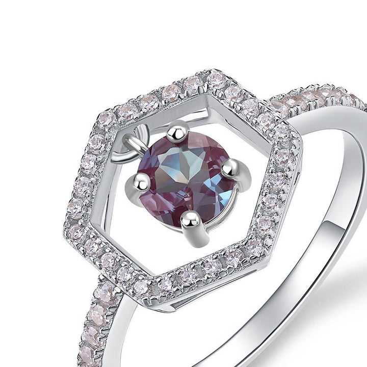 Olivenorma Natural Alexandrite Pendant Ring - image 3