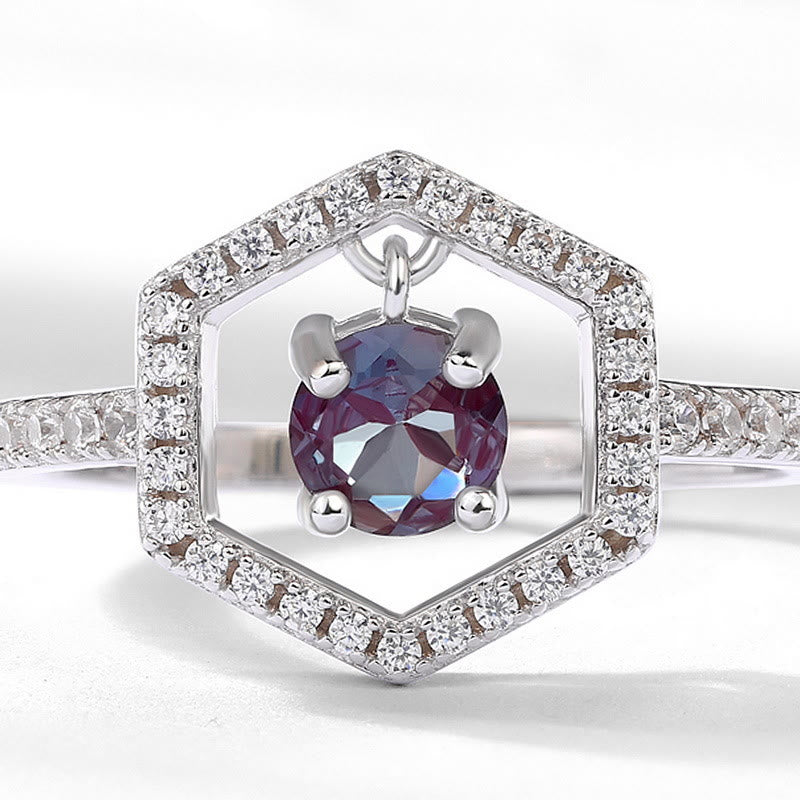 Olivenorma Natural Alexandrite Pendant Ring - image 1