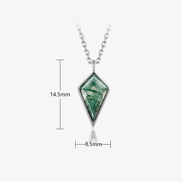 Olivenorma Kite Cut Natural Moss Agate Jewelry Set - image 12