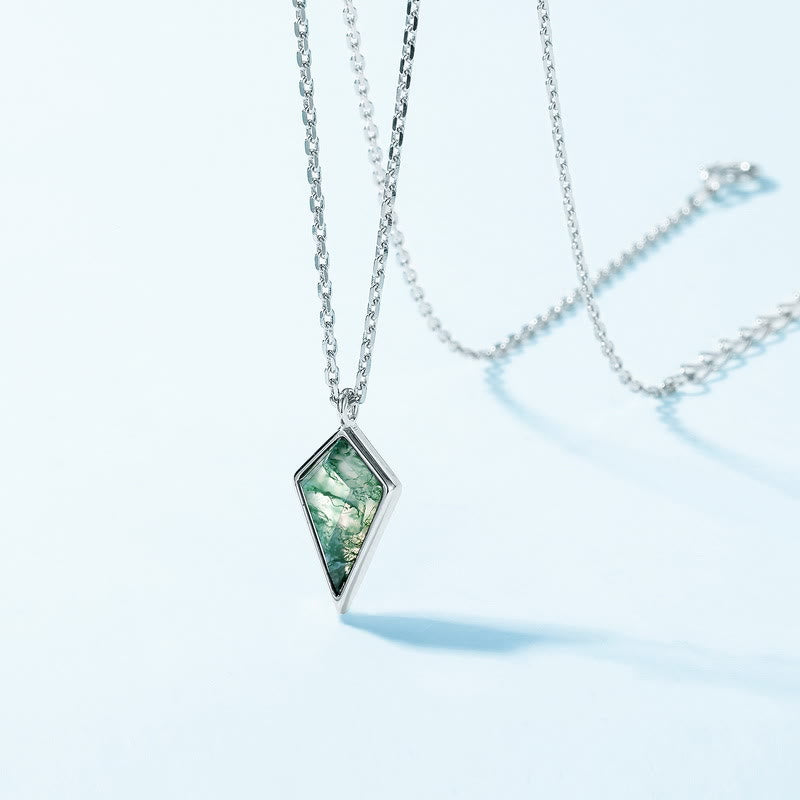 Olivenorma Kite Cut Natural Moss Agate Jewelry Set - image 10