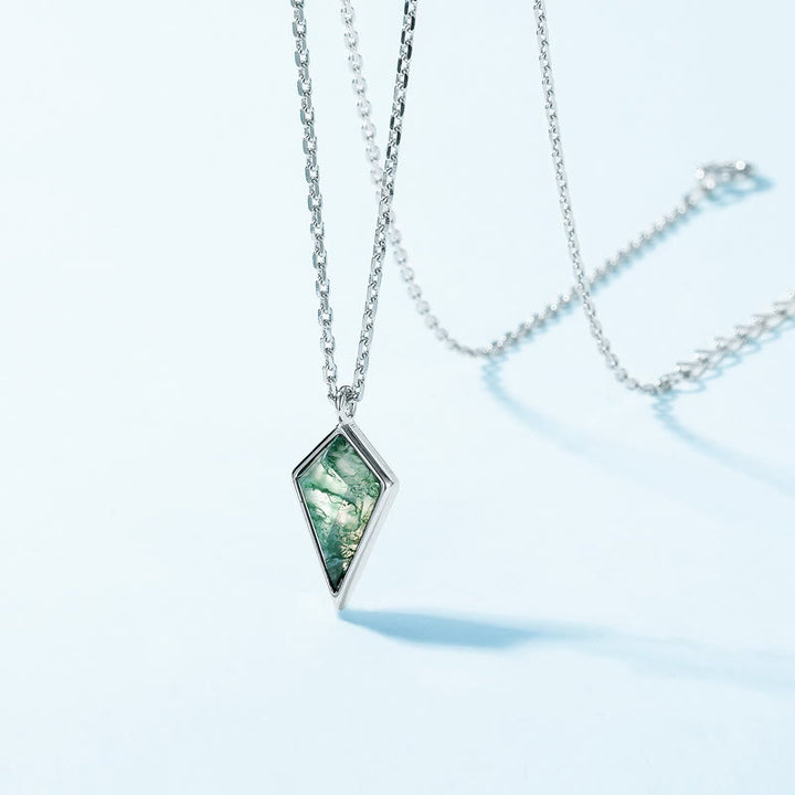 Olivenorma Kite Cut Natural Moss Agate Jewelry Set - image 10