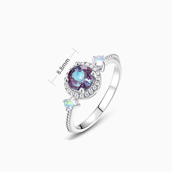 Olivenorma Natural Alexandrite Round Pendant Jewelry Set - image 18