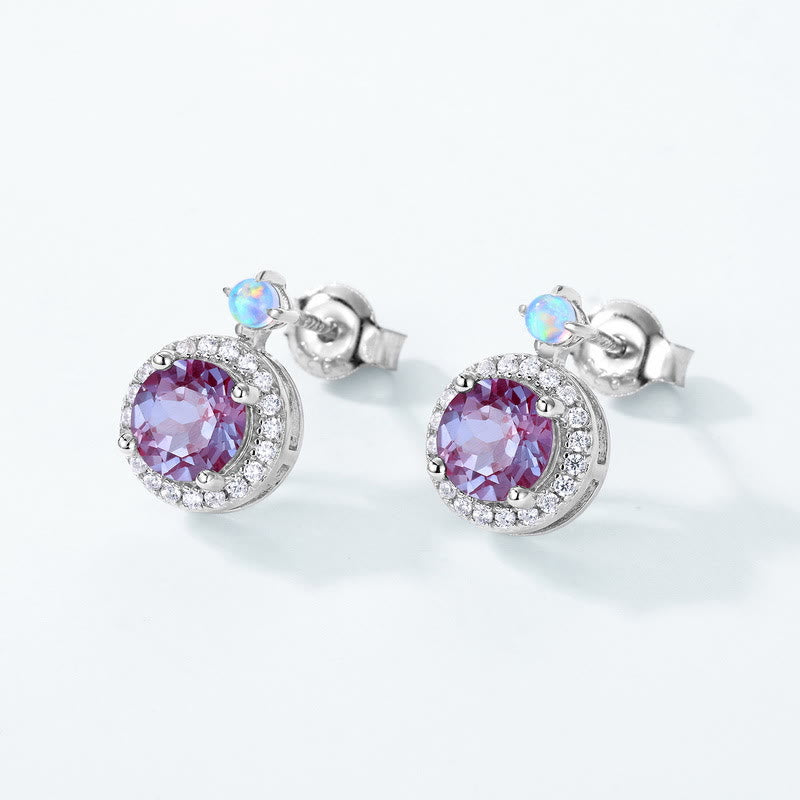 Olivenorma Natural Alexandrite Round Pendant Jewelry Set - image 5