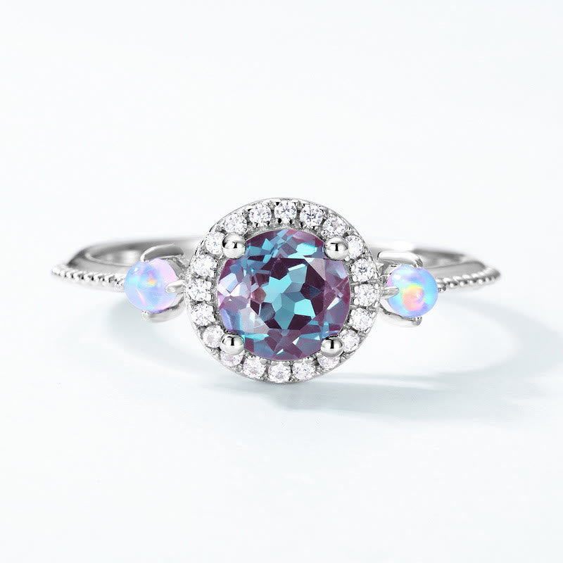 Olivenorma Natural Alexandrite Round Pendant Jewelry Set - image 15