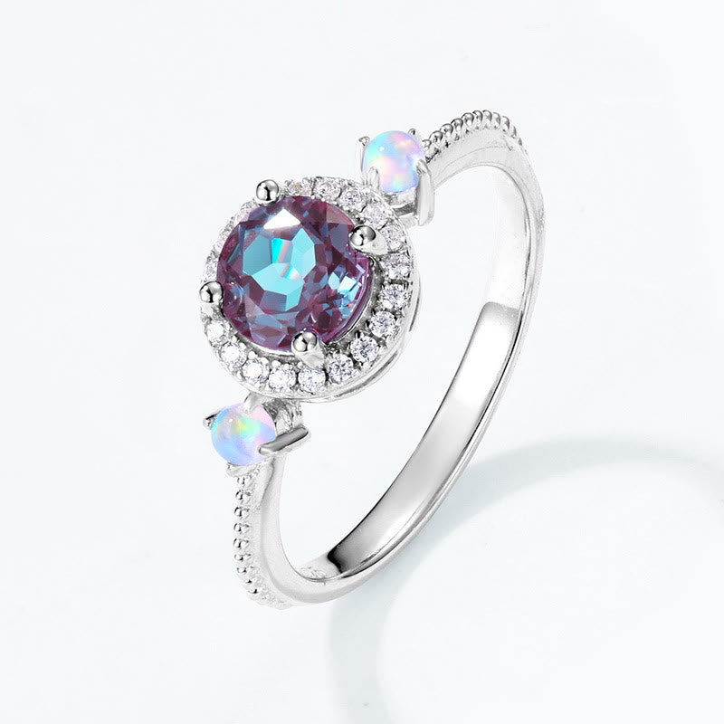 Olivenorma Natural Alexandrite Round Pendant Jewelry Set - image 17