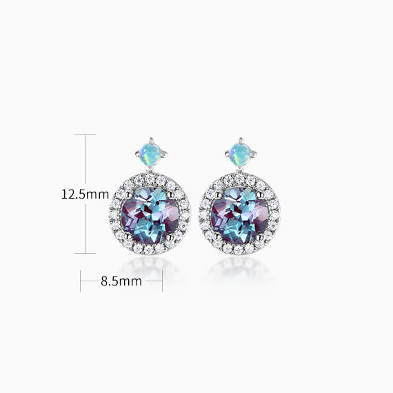 Olivenorma Natural Alexandrite Round Pendant Jewelry Set - image 6