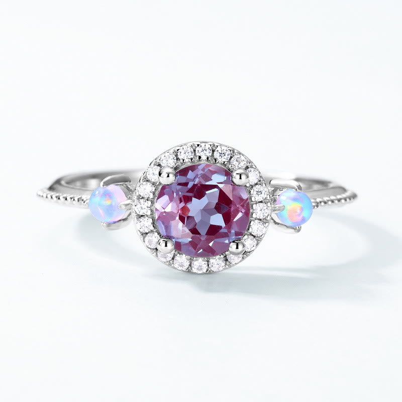 Olivenorma Natural Alexandrite Round Pendant Jewelry Set - image 16