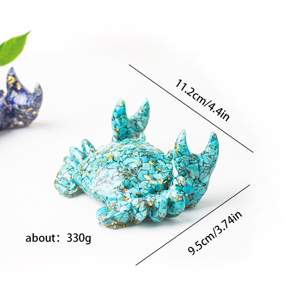 Olivenorma Crystal Epoxy Crab Phone Holder Gemstone Decoration - image 12
