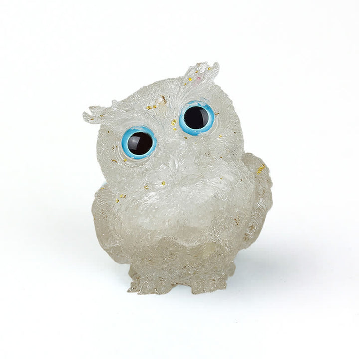 Olivenorma Natural Crystal Owl Gemstone Decoration - Clear Crystal - 2.08''(L) * 1.57''(W) * 1.45''(H) - image 55