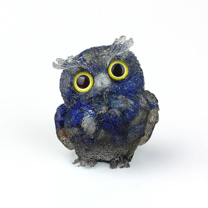 FREE Today: Wise Guardian Crystal Owl Figurine Gemstone Decoration - Lapis Lazuli+Yellow Eye - 2.08''(L) * 1.57''(W) * 1.45''(H) - With Card - image 32