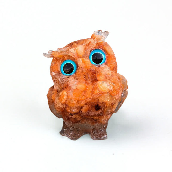 Olivenorma Natural Crystal Owl Gemstone Decoration - image 58