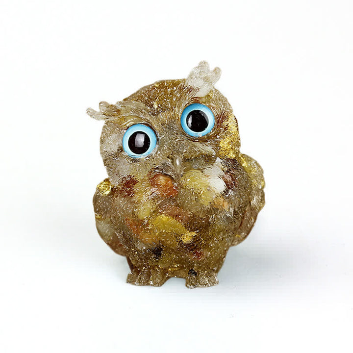 Olivenorma Natural Crystal Owl Gemstone Decoration - Yellow Jade - 2.08''(L) * 1.57''(W) * 1.45''(H) - image 53