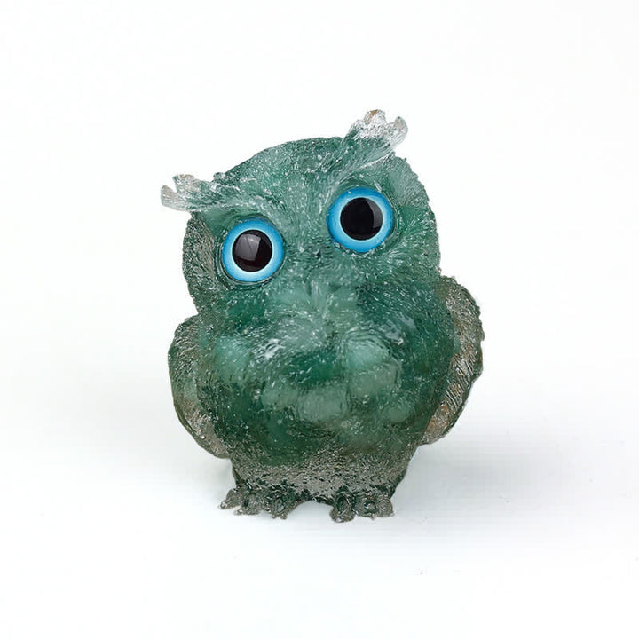 FREE Today: Wise Guardian Crystal Owl Figurine Gemstone Decoration - Green Aventurine - 2.08''(L) * 1.57''(W) * 1.45''(H) - With Card - image 68