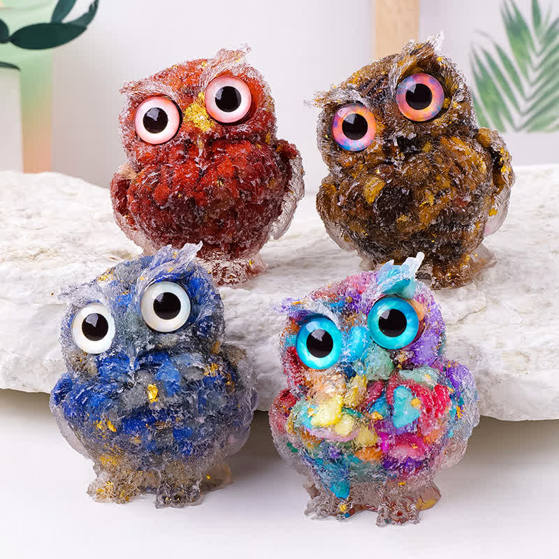 FREE Today: Wise Guardian Crystal Owl Figurine Gemstone Decoration - image 100