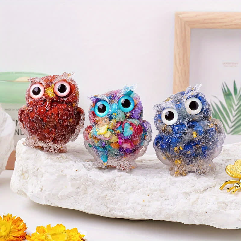 Olivenorma Natural Crystal Owl Gemstone Decoration - image 99